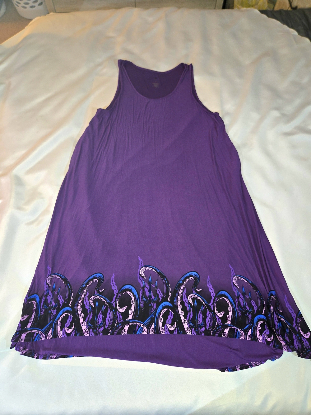 Torrid Disney Princess Ursula Tentacle Tank Dress Swing High Low Purple Size 5x